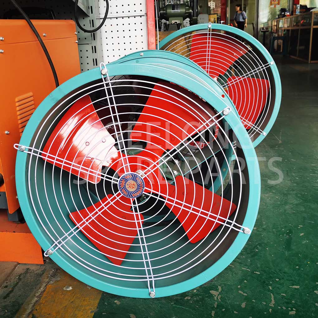 Cooling fan for plywood cooling work