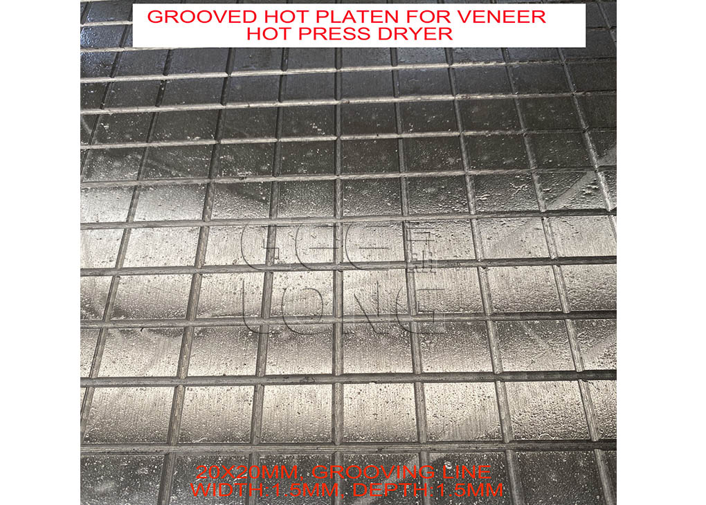 Electroplating hot platen for veneer hot press dryer machine