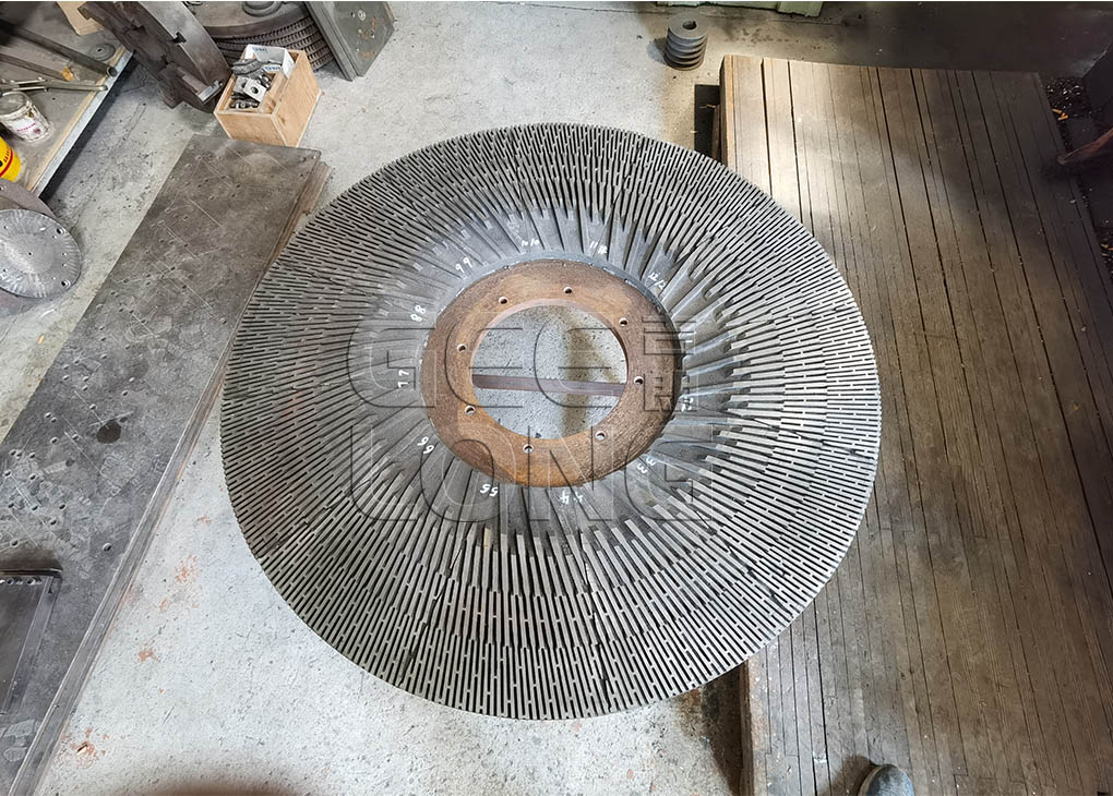 China Refiner discs for single and double disc mdf fiber refiner machine.