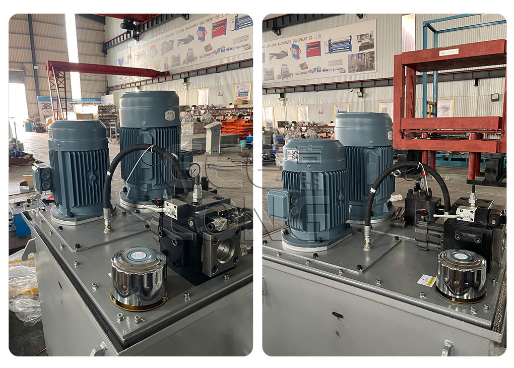 Hydraulic station for veneer hot press dryer machine