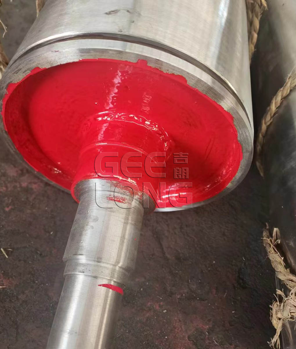 Steel roller for glue spreader machine for making plywood