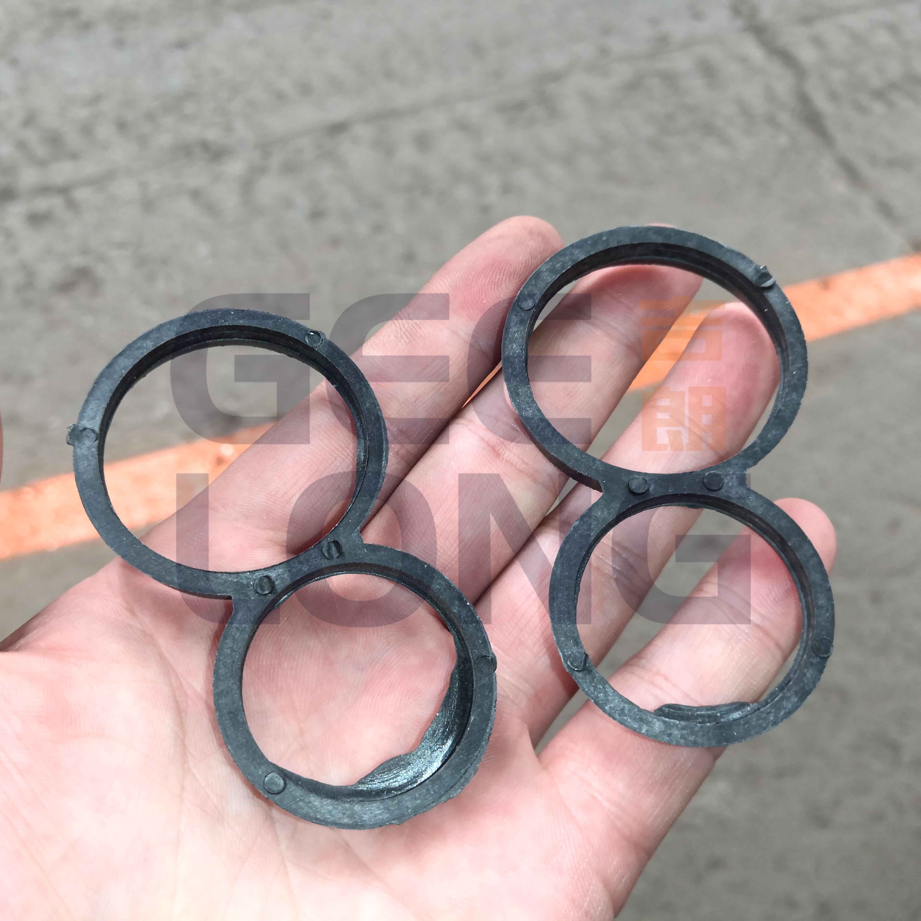 Plastic 8 ring for preventing fancy wood logs cracking