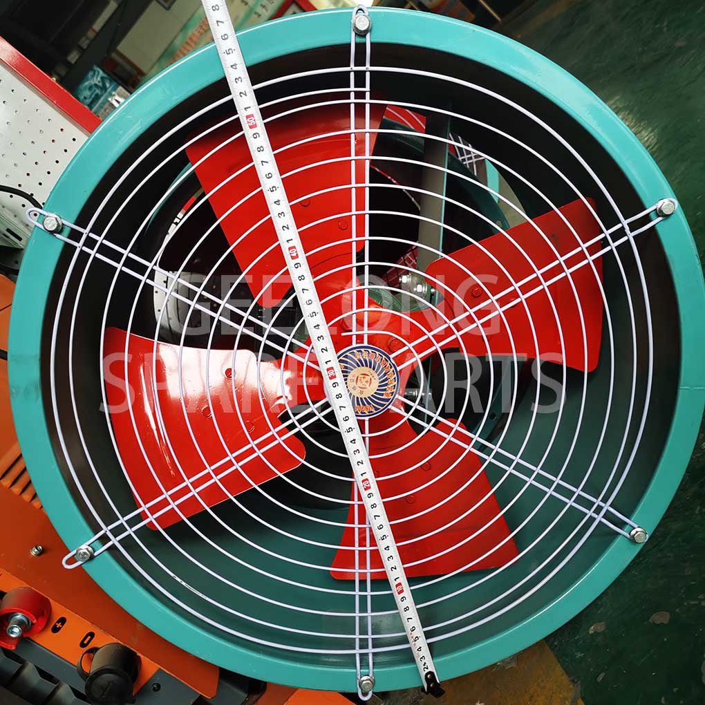 Cooling fan for plywood cooling work