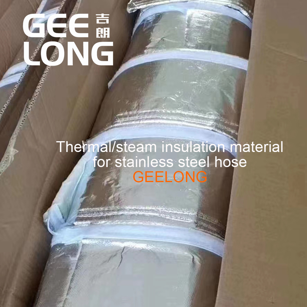 Thermal/steam insulation material for stainless steel hose