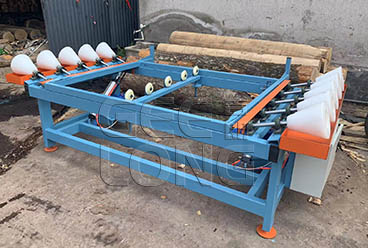 China GEELONG exported D and E grade 0.26mm birch veneer and 9ft glue spreader turnover machine to Indonesia