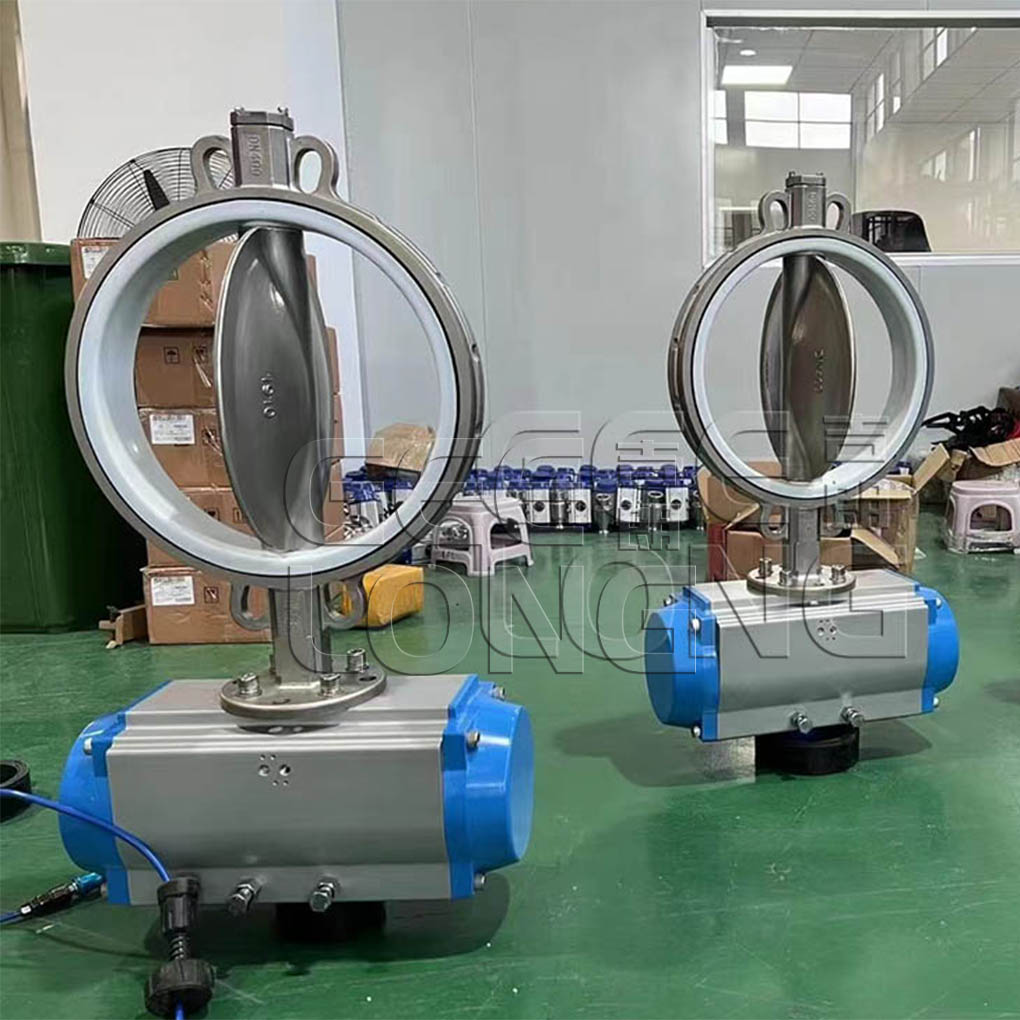 pneumatic butterfly valve for plywood hot press machine