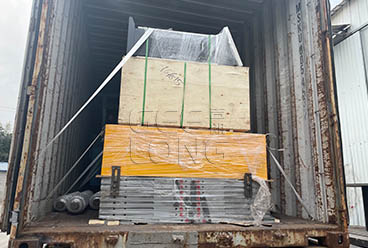 two containers plywood machinery are exported to Indonesia