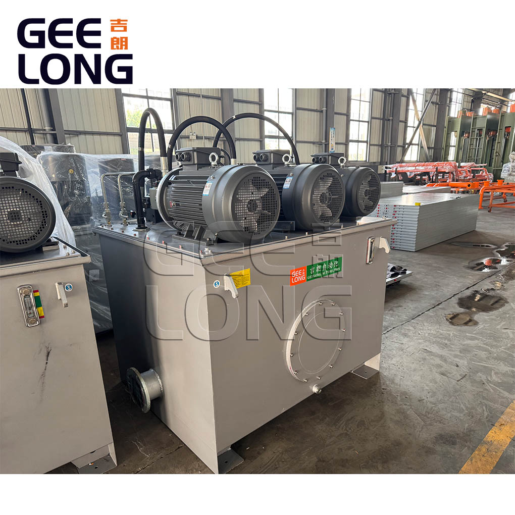 Hydraulic station for plywood hot press machine.