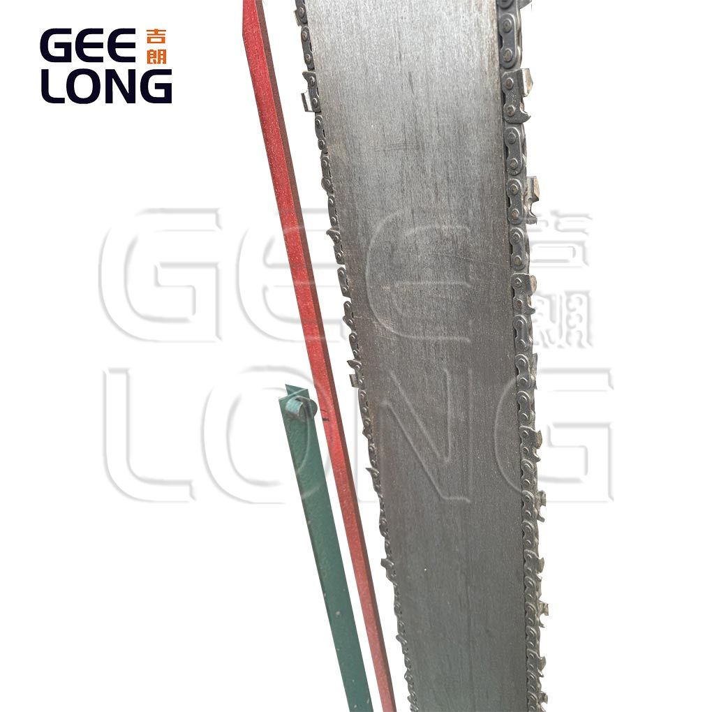 Wood log chain cutter